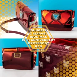 Loungefly X Marvel Iron Man 15th Anniversary Crossbody Bag