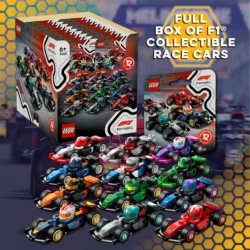 Full Box of Lego Collectible F1 Race Cars
