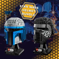 Lego Jango Fett and Kylo Ren Helmets - May the 4th Exclusives