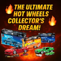 BRAND NEW! Mattel Brick Shop Hot Wheels Bundle - All 5 Cars