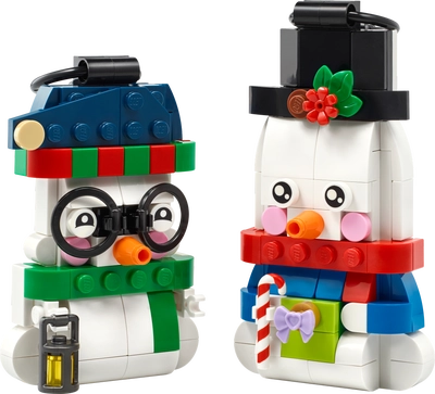 Lego Snowman Ornaments