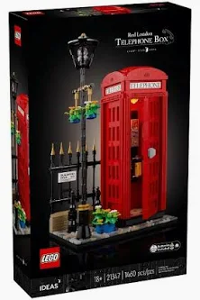 Lego Red London Telephone Box