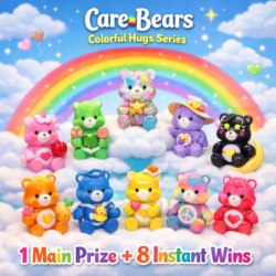 Pop Mart Care Bears Colorful Hugs Series - 1 Main Prize - 8 Instant Wins