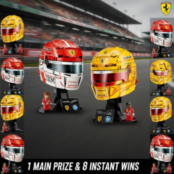 Lego Ferrari F1 Driver Helmets - 1 Main Prize - 8 Instant wins