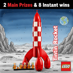 Lego Tintin Moon Rocket - 2 Main Prizes & 8 Instant Wins