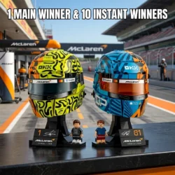 Lego McLaren Fi Helmets Competition with Fun and Games