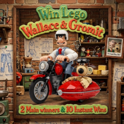 Lego Wallace & Gromit - 2 Main Winners & 10 Instant Wins